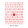 3D Star Sea Horse Bowknot Nail Decals Stickers MRMJ-R090-57-DP3208-2