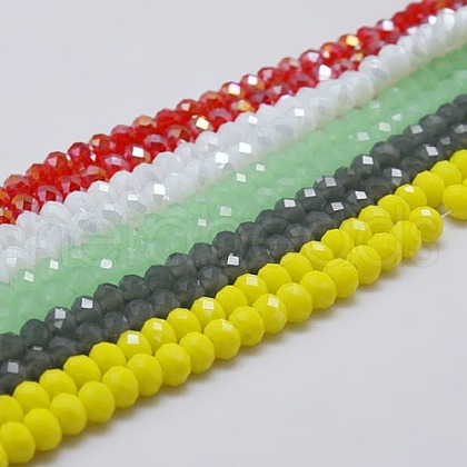 Electroplate Glass Bead Strands EGLA-J047-3x2mm-M-1