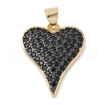 Brass Micro Pave Cubic Zirconia Pendants KK-K298-15C-G-1