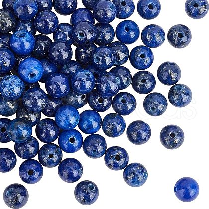 Olycraft Natural Lapis Lazuli Beads Strands G-OC0001-77-1
