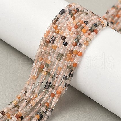 Natural Agate Beads Strands G-D306-B02-2x2mm-1