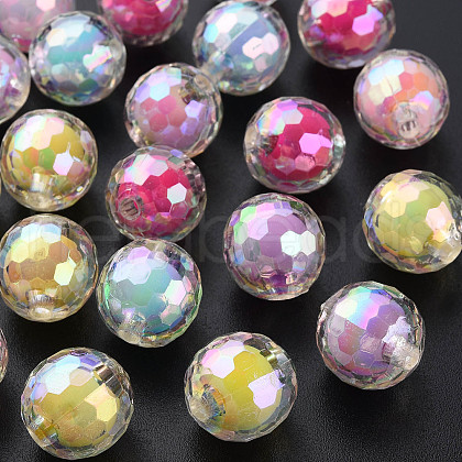 Transparent Acrylic Beads TACR-S152-14B-1