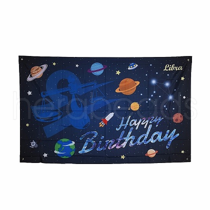 Constellation/Zodiac Sign Polyester Hanging Wall Tapestry AJEW-H108-C06-1