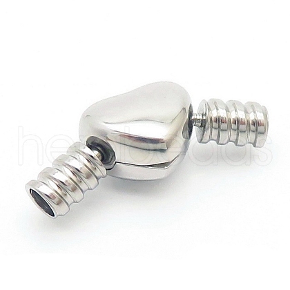 304 Stainless Steel Box Clasps PW-WGA375E-02-1