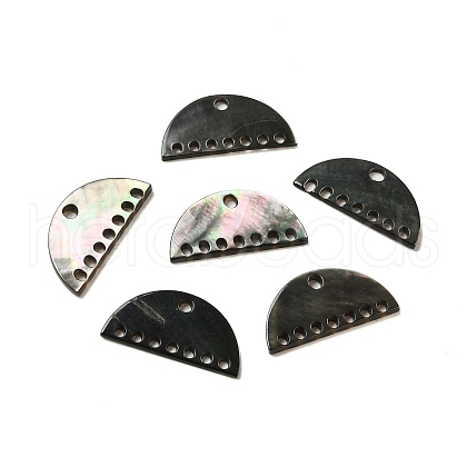 Natural Black Lip Shell Chandelier Component Links SHEL-M021-12-1
