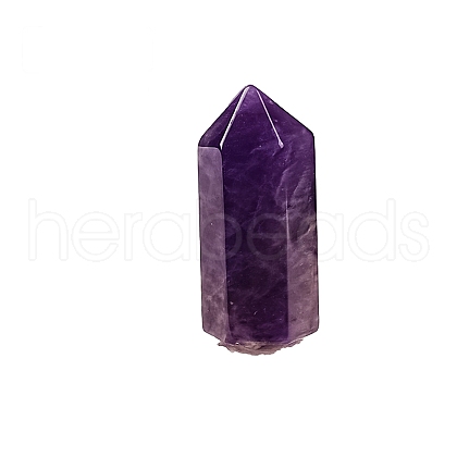 Pointed Tower Natural Amethyst Healing Stone Wands PW-WG87518-04-1