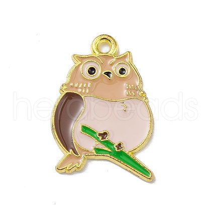 Alloy Enamel Pendants PALLOY-O108-05G-01-1