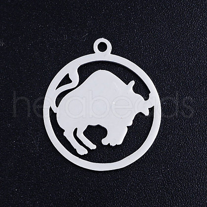 Tarnish Resistant 201 Stainless Steel Pendants STAS-S105-JN362-2-1