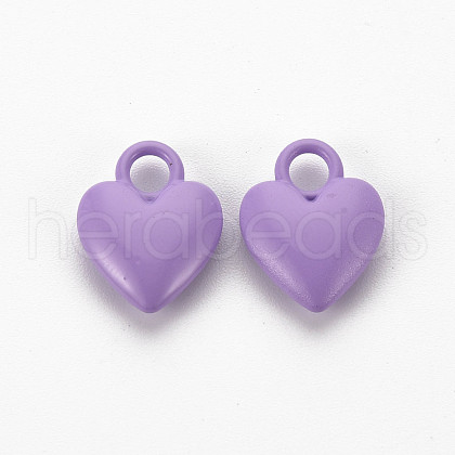 Spray Painted Alloy Charms PALLOY-Q433-032G-RS-1