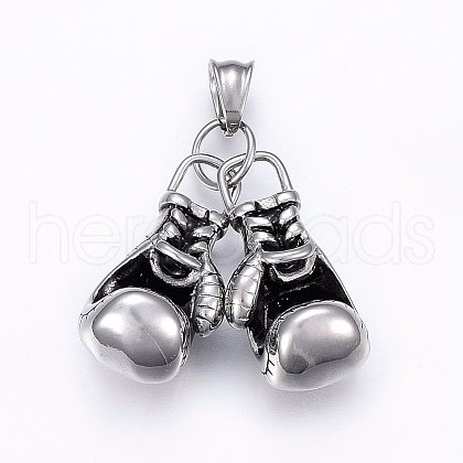 304 Stainless Steel Pendants STAS-O103-02AS-1