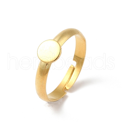 304 Stainless Steel Pad Ring Settings STAS-K278-11A-G-1