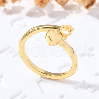 Brass Cuff Rings for Women RJEW-U044-C-1