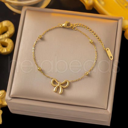 Stainless Steel Alloy Charm Anklets WG33B59-26-1