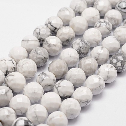 Natural Howlite Beads Strands G-D840-44-10mm-1