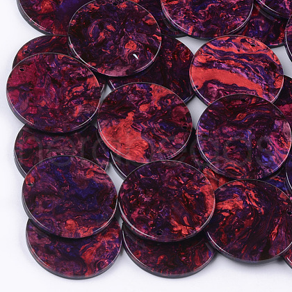 Cellulose Acetate(Resin) Pendants KY-S157-34E-1