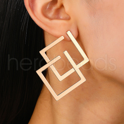 Alloy Stud Earrings WG24519-01-1