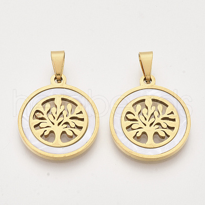 201 Stainless Steel Pendants STAS-N089-71G-1