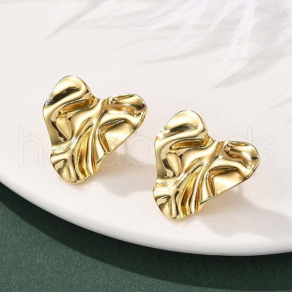 304 Stainless Steel Stud Earrings for Women EJEW-U052-03G-1