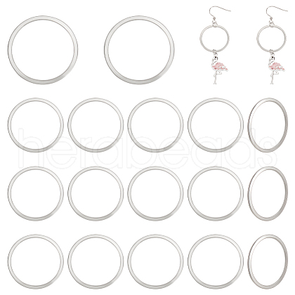 Unicraftale 304 Stainless Steel Linking Rings STAS-UN0002-68P-1