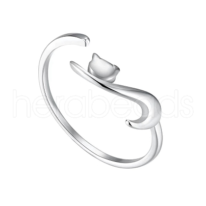 Cat Alloy Cuff Rings PW-WG95881-01-1