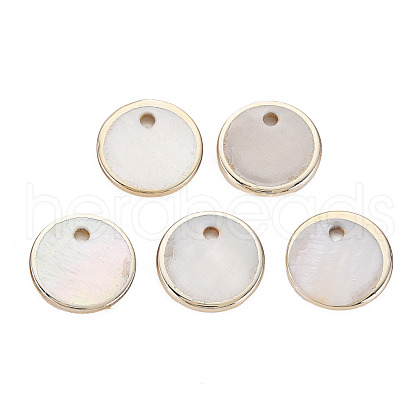 Natural Freshwater Shell Charms X-SHEL-T018-31A-1