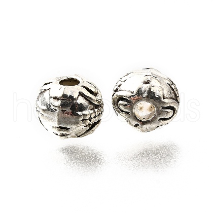 Tibetan Style Alloy Beads TIBE-L008-43AS-1