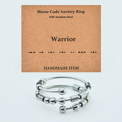 304 Stainless Steel Rotating Cuff Rings FS-WG14209-07-1