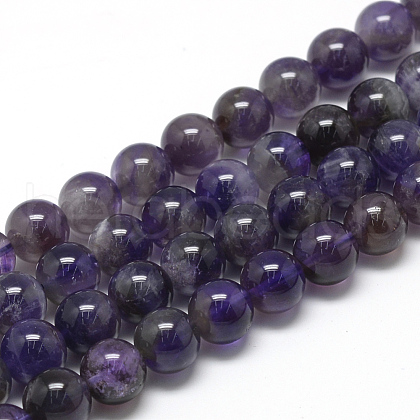 Natural Amethyst Beads Strands X-G-R446-4mm-20-1