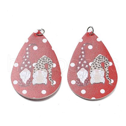 PU Leather Big Pendants FIND-R050-03E-1