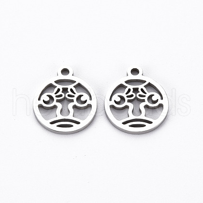 201 Stainless Steel Charms STAS-Q240-070P-1