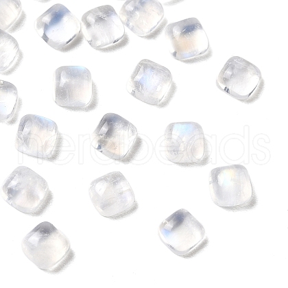 Natural Grade AA Rainbow Moonstone Cabochons G-L616-04-1