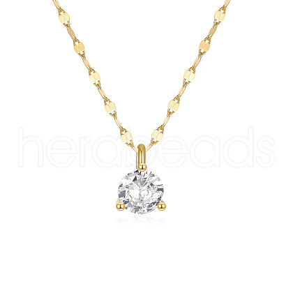 Luxurious Elegant 925 Sterling Silver Cubic Zirconia Pendant Necklaces GG6208-1-1