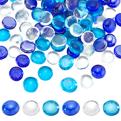 SUNNYCLUE 90Pcs 3 Colors Glass Cabochons GLAA-SC0002-07-1