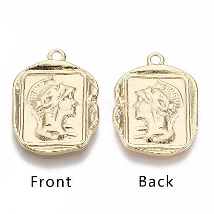 Brass Pendants KK-R126-027G-NF-1