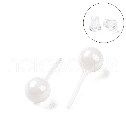 Hypoallergenic Bioceramics Zirconia Ceramic Stud Earrings EJEW-Z023-13G-1