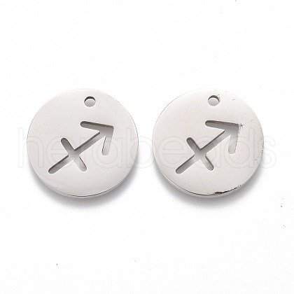 Tarnish Resistant 201 Stainless Steel Pendants STAS-Z001-B-12P-1