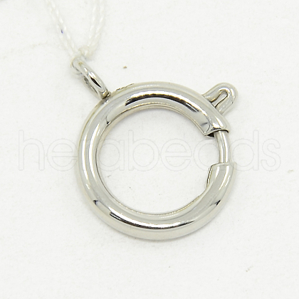 Tarnish Resistant 304 Stainless Steel Spring Ring Clasps STAS-O040-E-04-1