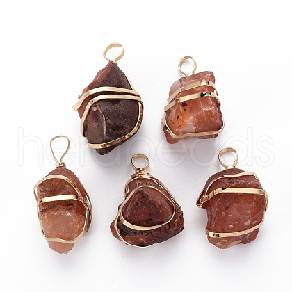 Natural Carnelian Pendants G-S359-282-1