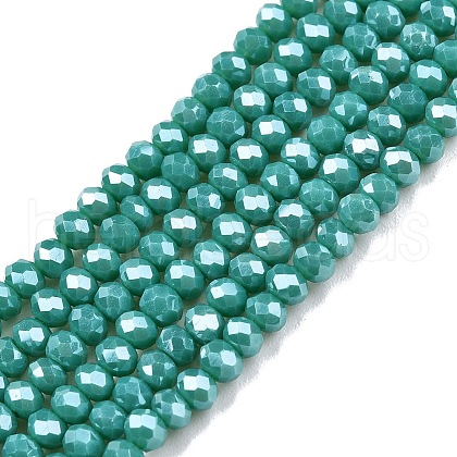 Electroplate Glass Beads Strands EGLA-A044-P2mm-A31-1
