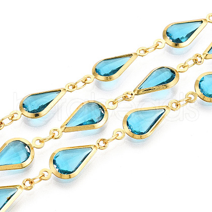 Brass Teardrop Link Chains CHC-N023-09C-G-1