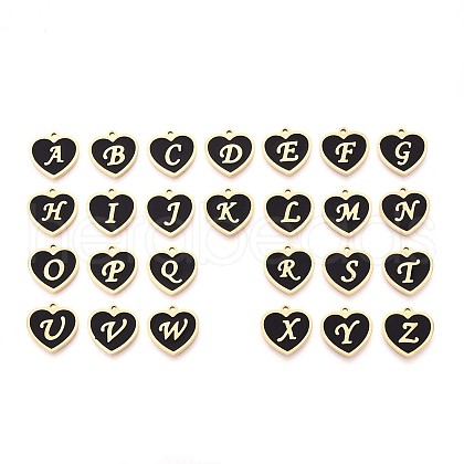 304 Stainless Steel Enamel Pendants STAS-T064-70G-1