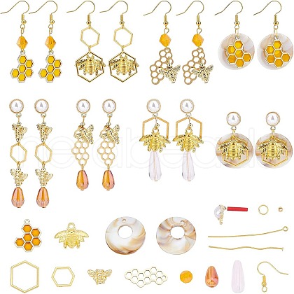 SUNNYCLUE DIY Dangle Earring Making Kits DIY-SC0015-98-1