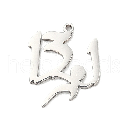 Non-Tarnish 304 Stainless Steel Pendants STAS-K287-02P-1