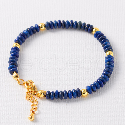 Simple Design Natural Lapis Lazuli Beaded Bracelets for Women JH7309-10-1