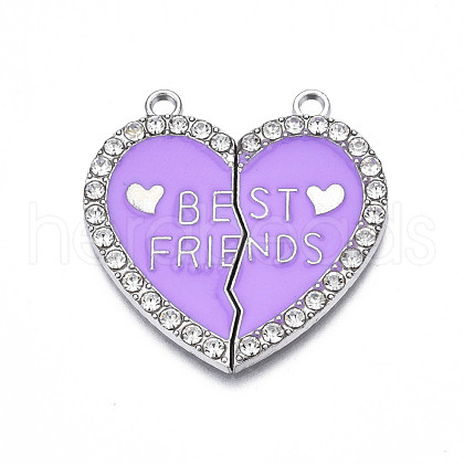 Alloy Enamel Split Pendant ENAM-S130-25C-1