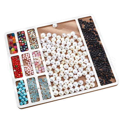 Wooden Bead Design Boards WOOD-WH0042-26B-1