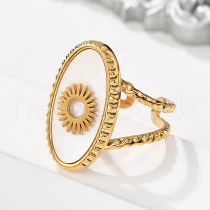 304 Stainless Steel Cuff Rings RJEW-Q011-04G-D-1