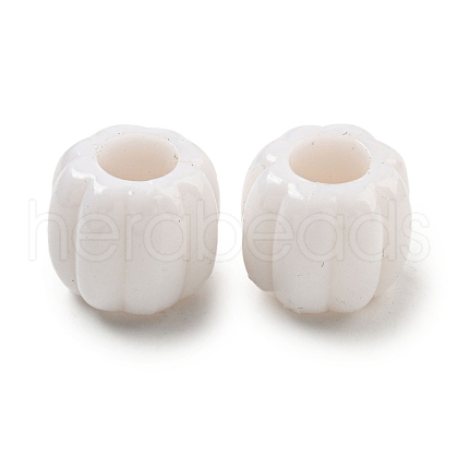 Opaque Acrylic European Beads SACR-L007-001B-1