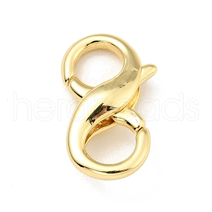 Brass Double Opening Lobster Claw Clasps KK-G416-53G-1