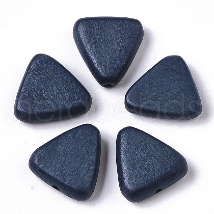 Painted Natural Wood Beads X-WOOD-R265-05A-1